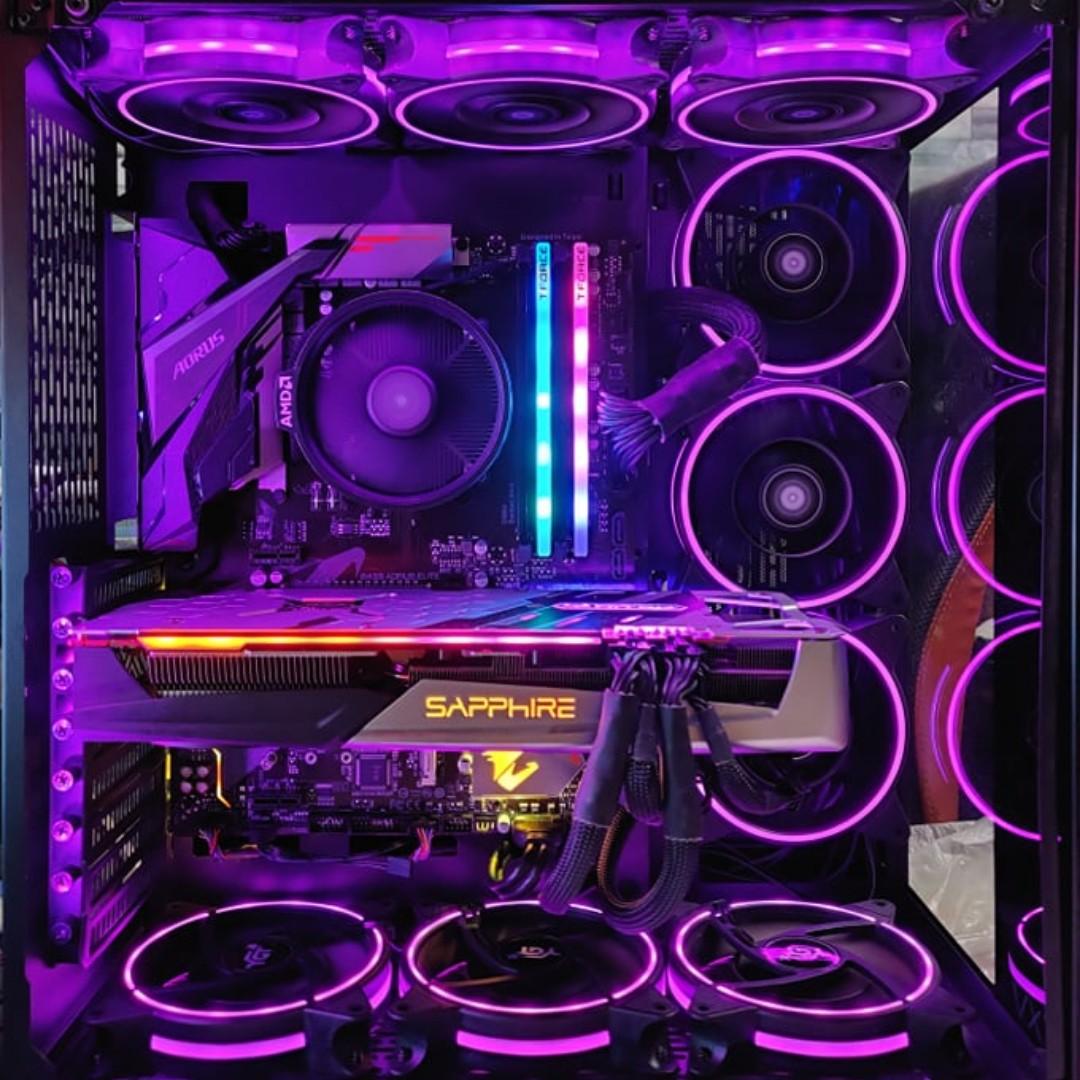 Gaming Rig PC Desktop Ryzen 5 3600 / RX5700 XT / B450 Aorus Elite