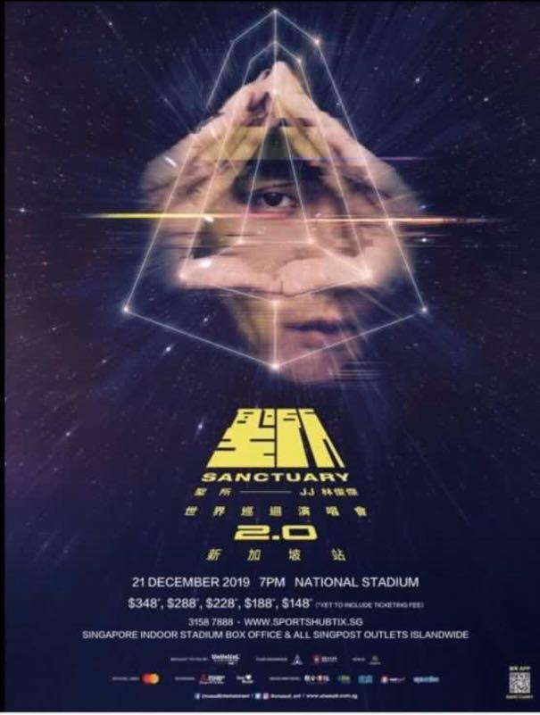 JJ Lin 2.0 Sanctuary concert ticket, Tickets & Vouchers, Event Tickets