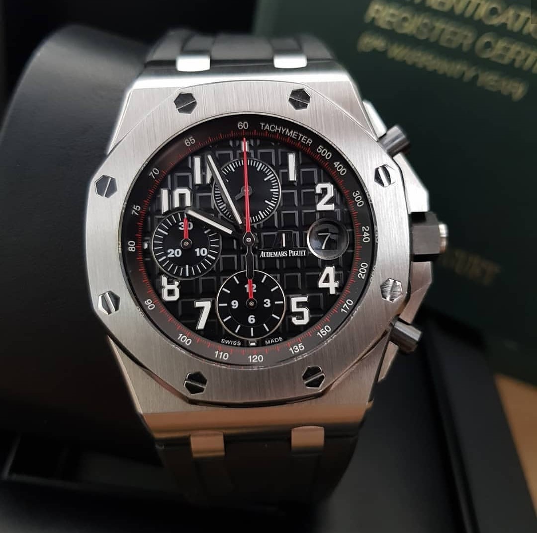 AUDEMARS PIGUET ROYAL OAK OFFSHORE BLACK RED Fesyen Pria Jam Tangan di Carousell