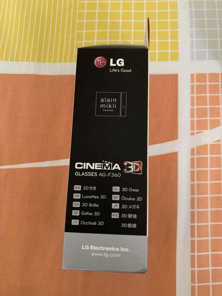 LG Cinema 3D Glasses AG F360 TV Home Appliances TV Entertainment Entertainment Systems Smart Home Devices on Carousell