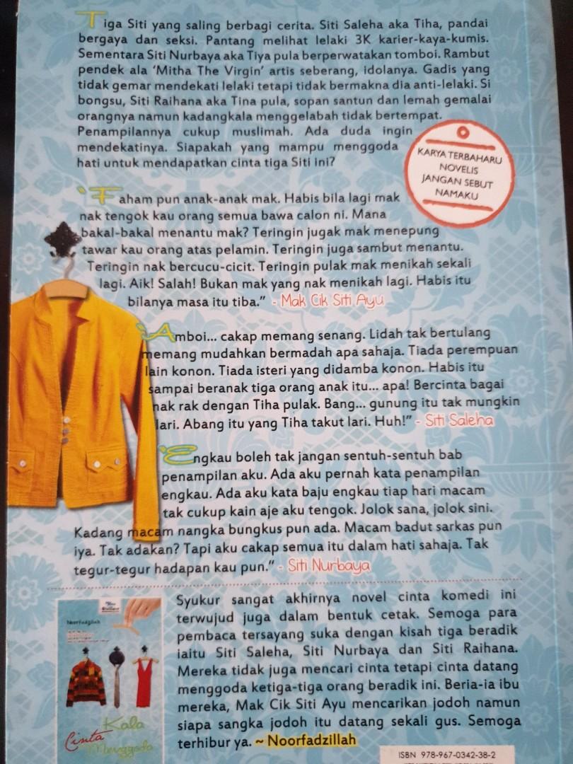Malay Novel Kala Cinta Menggoda Hobbies Toys Books Magazines Fiction Non Fiction On Carousell
