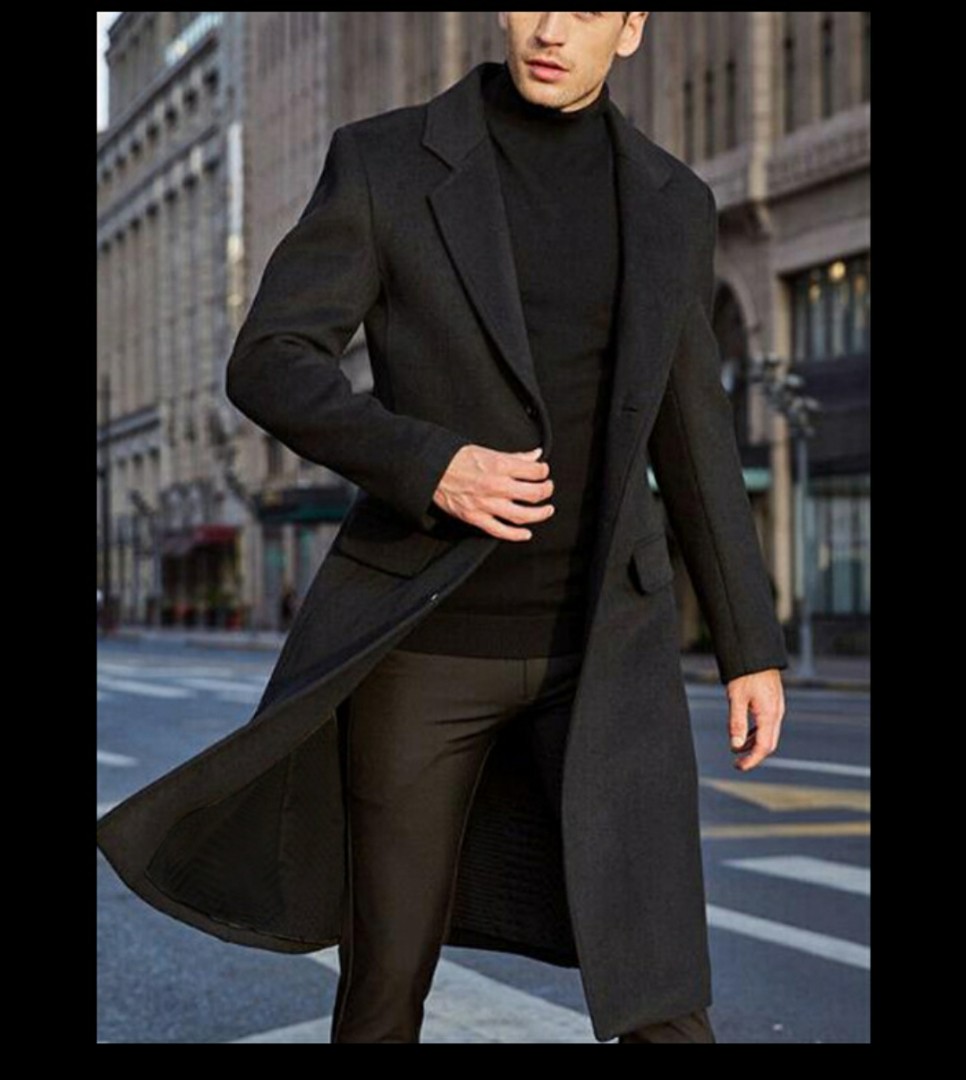 Mens discount grey coat