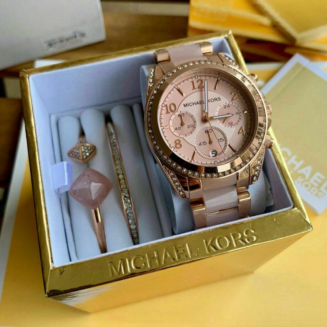 MICHAEL KORS WATCH MK3439 SET Women s Fashion Watches Accessories Watches on Carousell