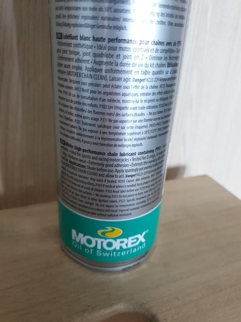 Motorex Chain Lube with PTFE, Motorcycles, Motorcycle Accessories on Carousell