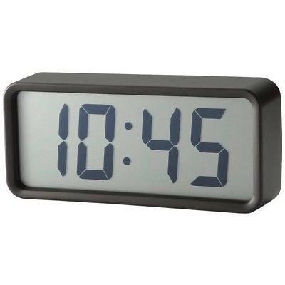 Muji Digital Desk Clock Black Electronics Others On Carousell Runs on one battery, keeps very good time, looks like a tall one room house painted plain white with a.