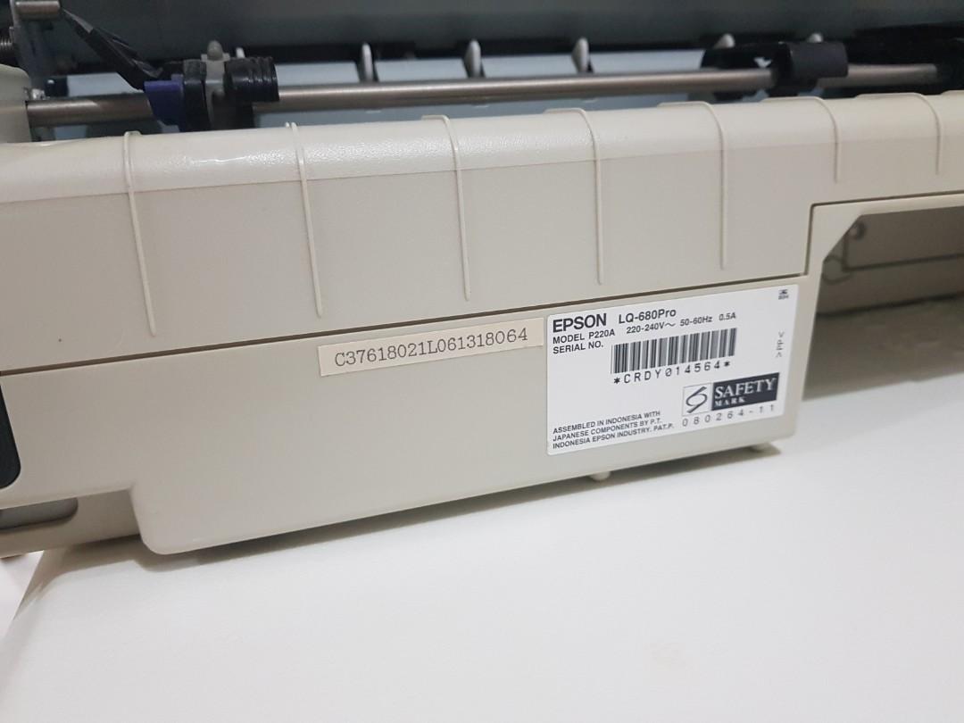 Printer Epson Lq 680pro Computers And Tech Printers Scanners And Copiers On Carousell 2185
