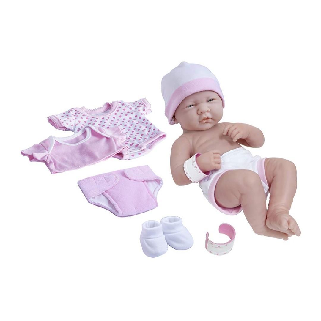 BN JC Toys La Newborn Nursery 8 Piece Layette Baby Doll Gift Set