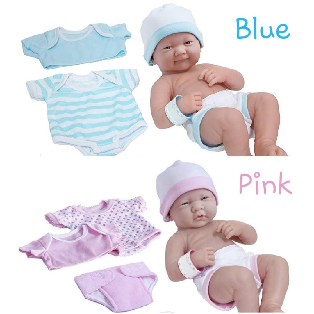 BN JC Toys La Newborn Nursery 8 Piece Layette Baby Doll Gift Set, featuring  14