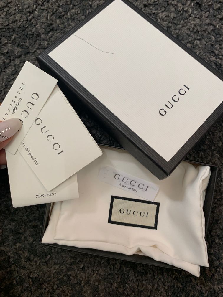 gucci card holder box