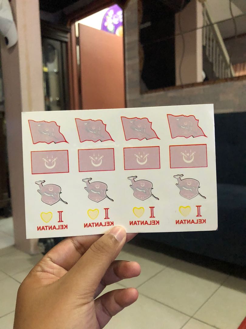 STICKER MUKA KELANTAN, Sports Equipment, Sports & Games, Water Sports