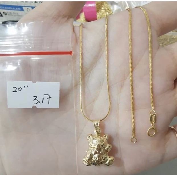 TEDDY BEAR NECKLACE, Women’s Fashion, Jewelry & Organizers, Necklaces