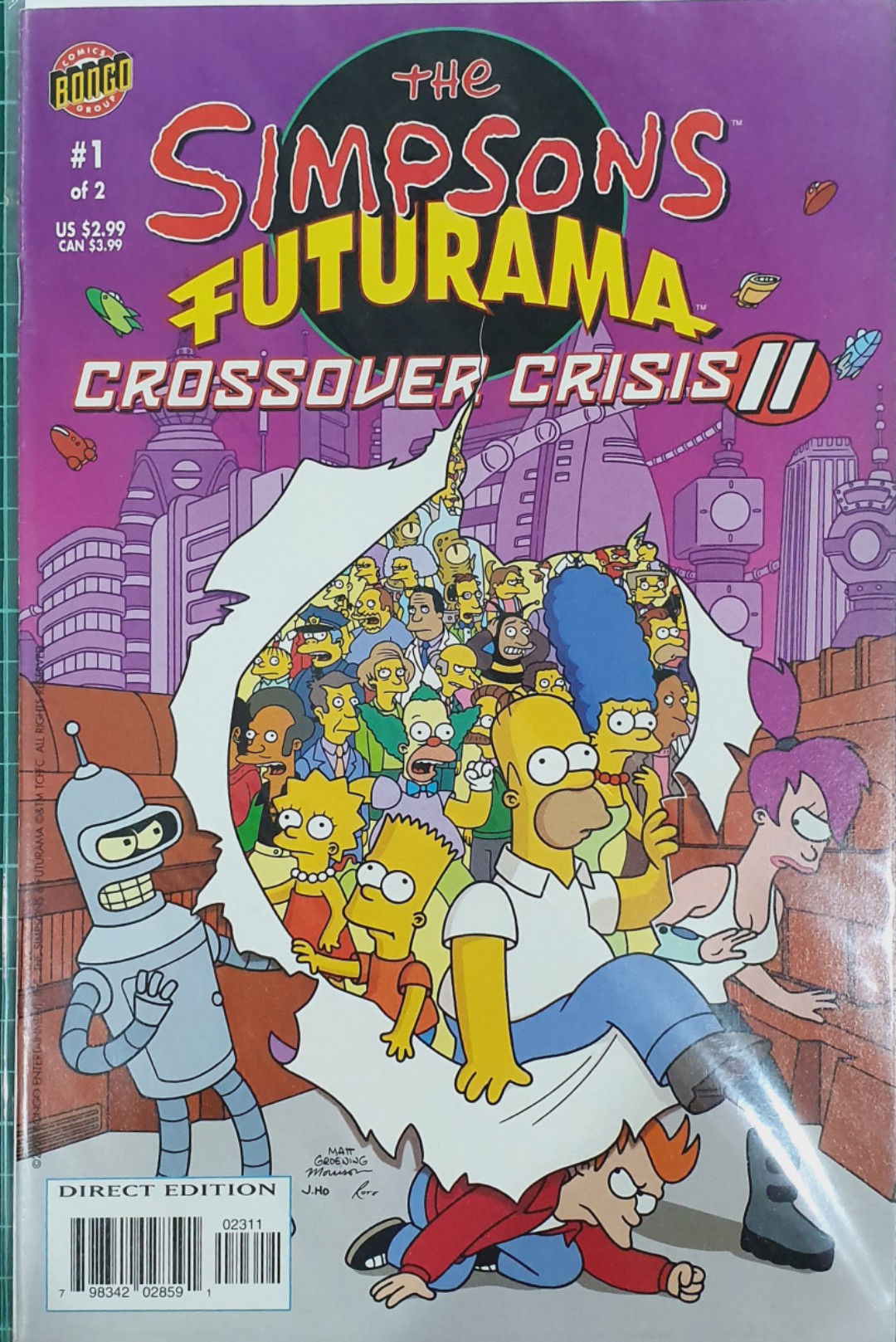 The Simpsons Futurama Crossover Crisis II #1 of 2, Hobbies & Toys ...