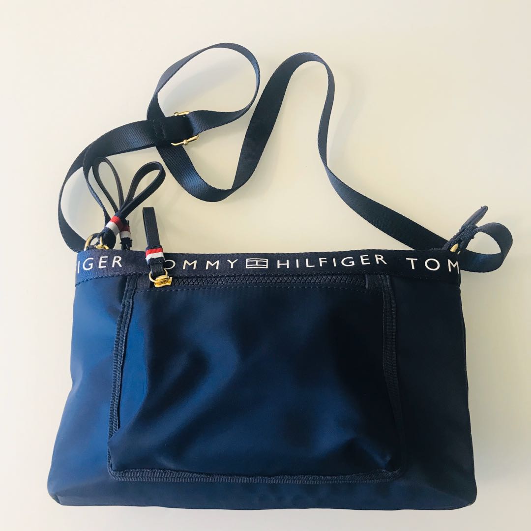 tommy hilfiger sling bag blue