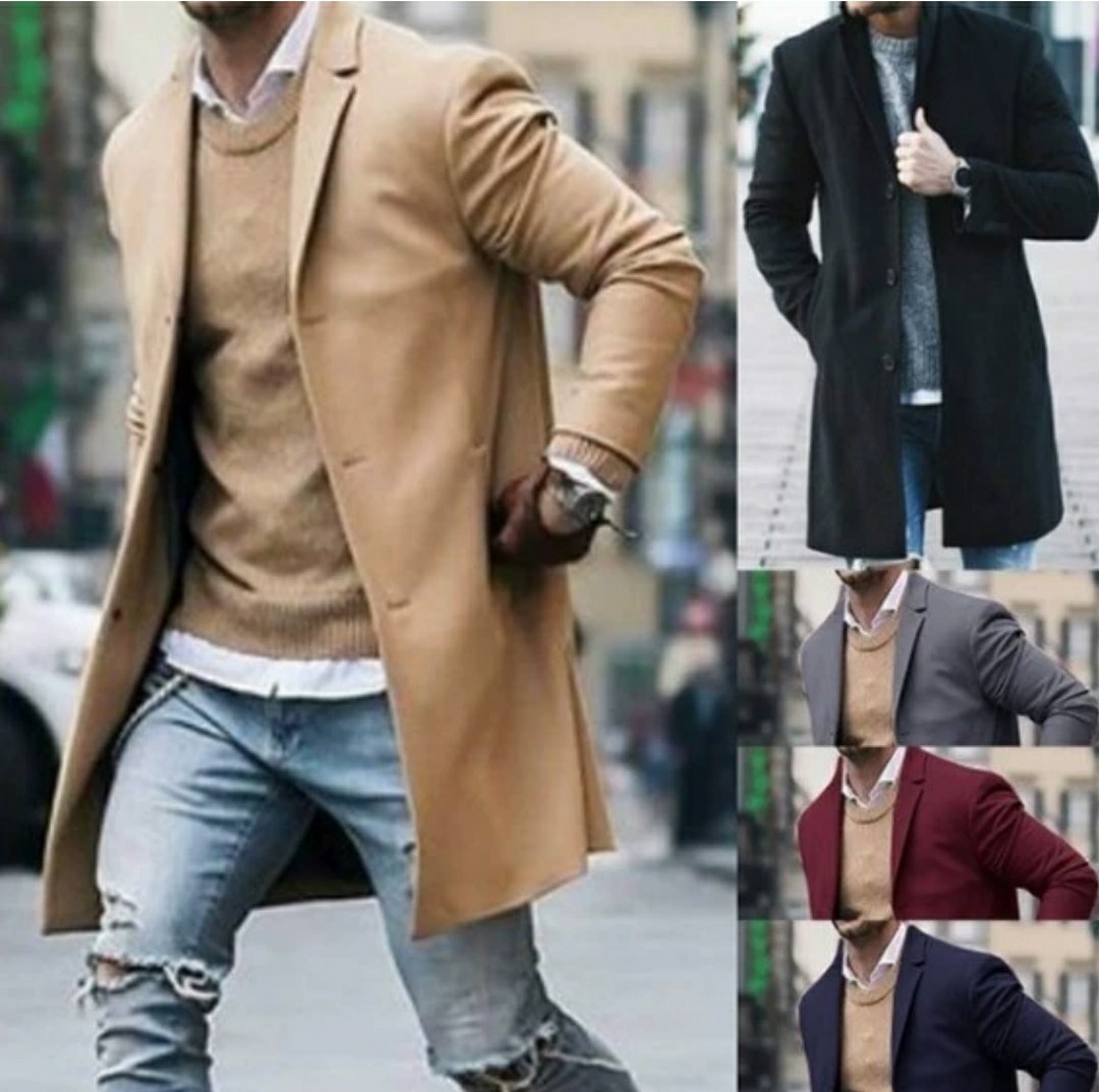 Red long clearance coat mens