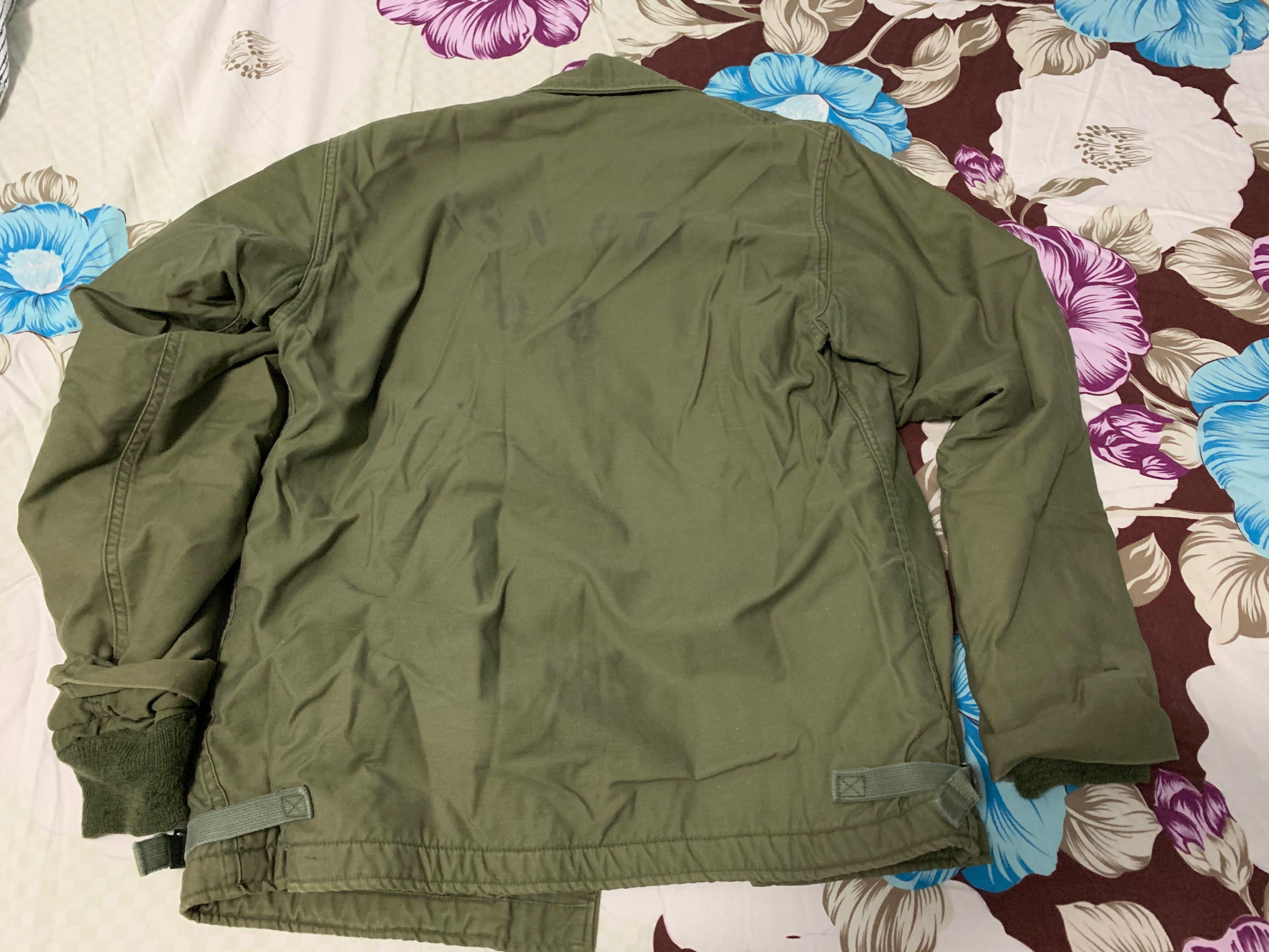 軍品] US Navy 美國海軍A-2 Deck Jacket 罕有Size S Vintage , 男裝