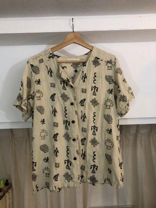 棉麻材質外套/襯衫