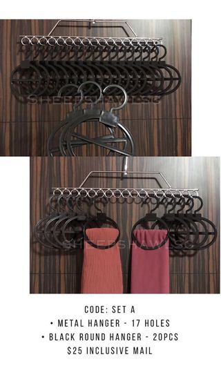 Shawl Hangers Organizer for Muslimah Hijab Tudung Ladies Mask