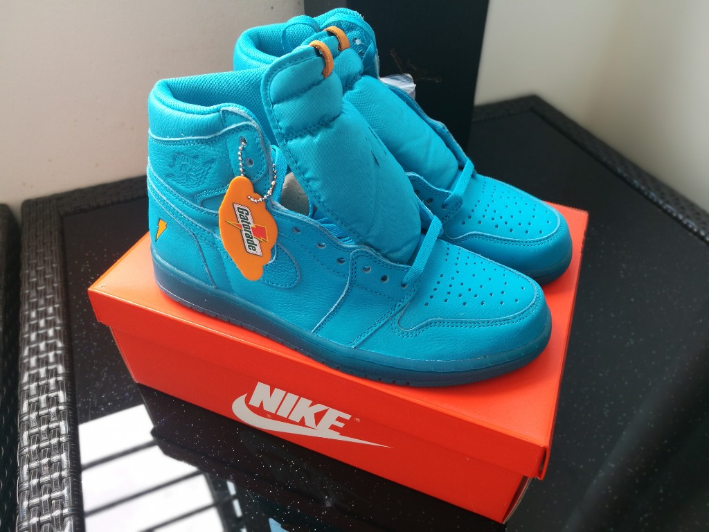 Air Jordan 1 x Gatorade Blue Lagoon Collection Men s Fashion