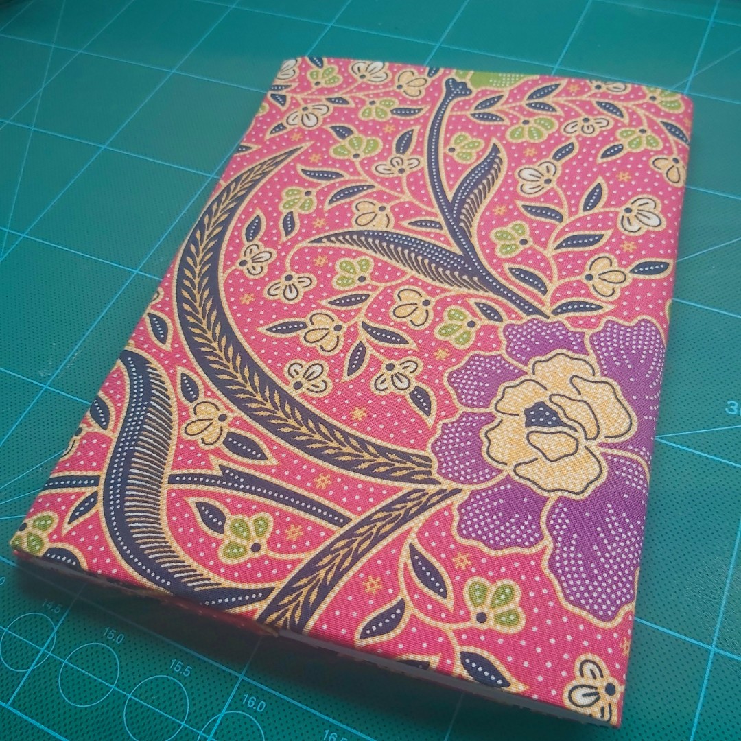 Batik Fabric Book Cover, Hobbies & Toys, Stationery & Craft, Handmade ...