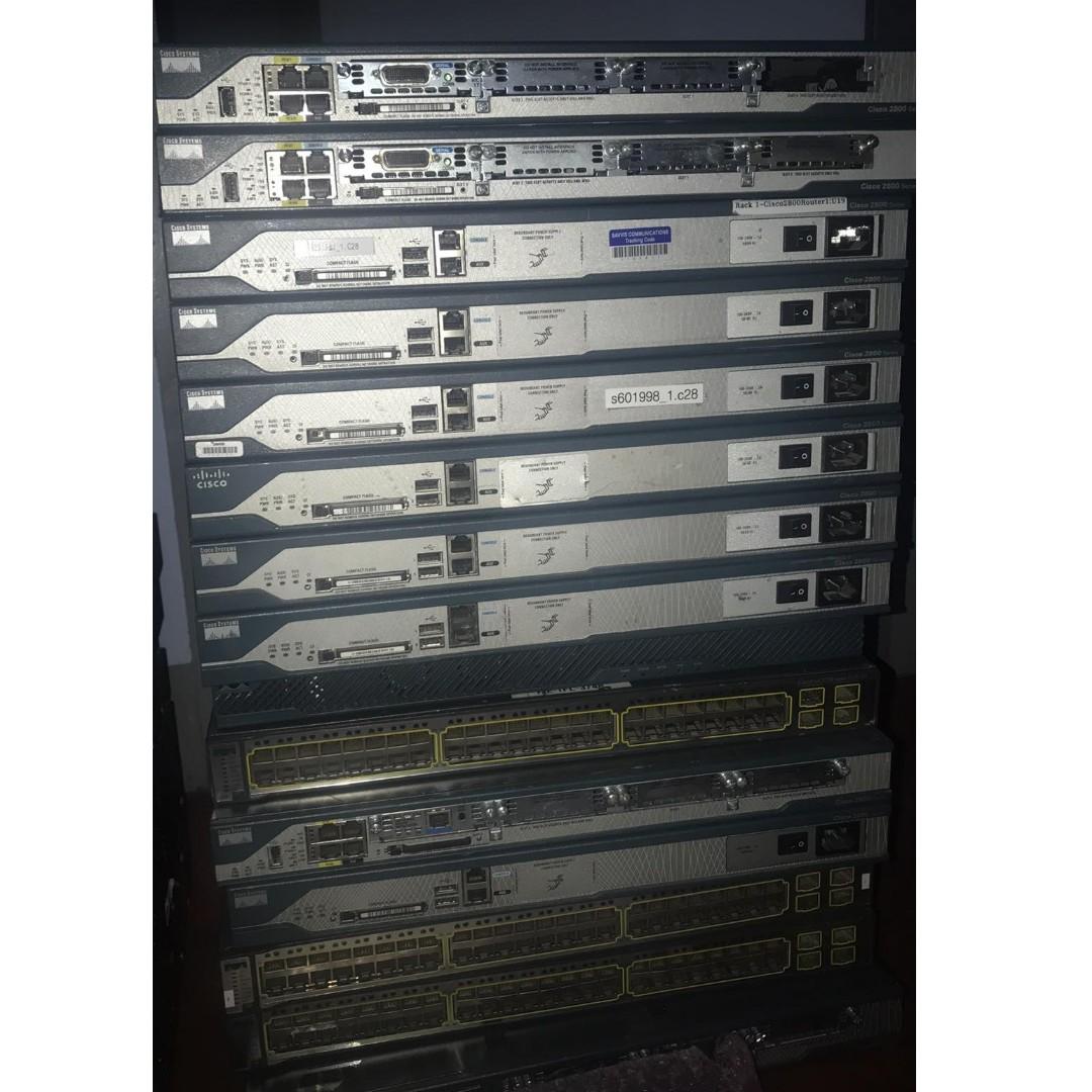 Cisco CCNA LAB Devices (Category: Office & Business Technology) located in Quezon City. Submitted by kokomatching (Listing ID 266291576, Image 1). Description: Cisco 3750 48 Port POE P4500 Cisco 3560 V2 48 Port POE P4300 Cisco 2960S 24 Gigabit Port P7000 Cisco 2801 ISG Router P4000 Cisco 2811 ISG Router P4300.