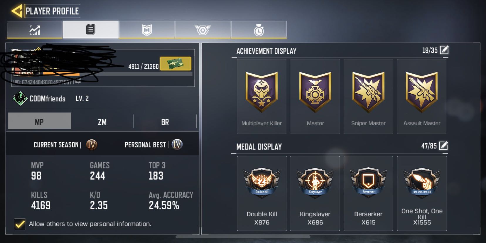 Cod mobile account, Video Gaming, Gaming Accessories, Game Gift Cards & Accounts on Carousell