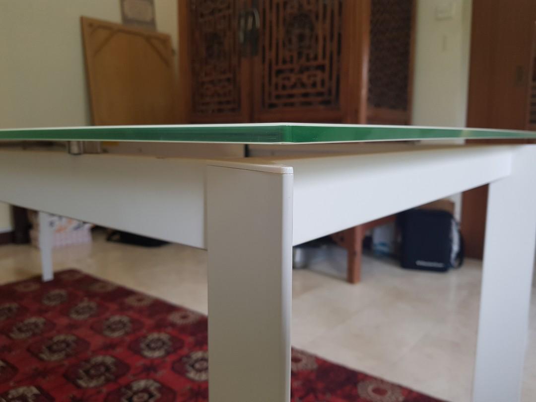 dining table calligaris delta tempered glass furniture home living furniture tables sets on carousell