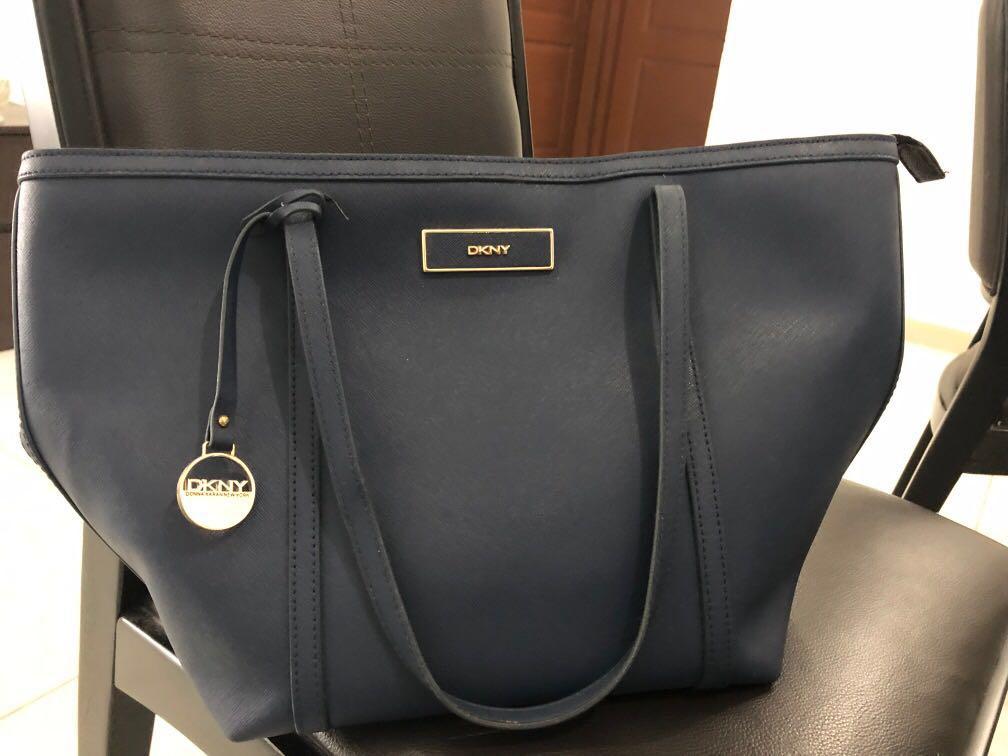 Dkny leather tote bag clearance