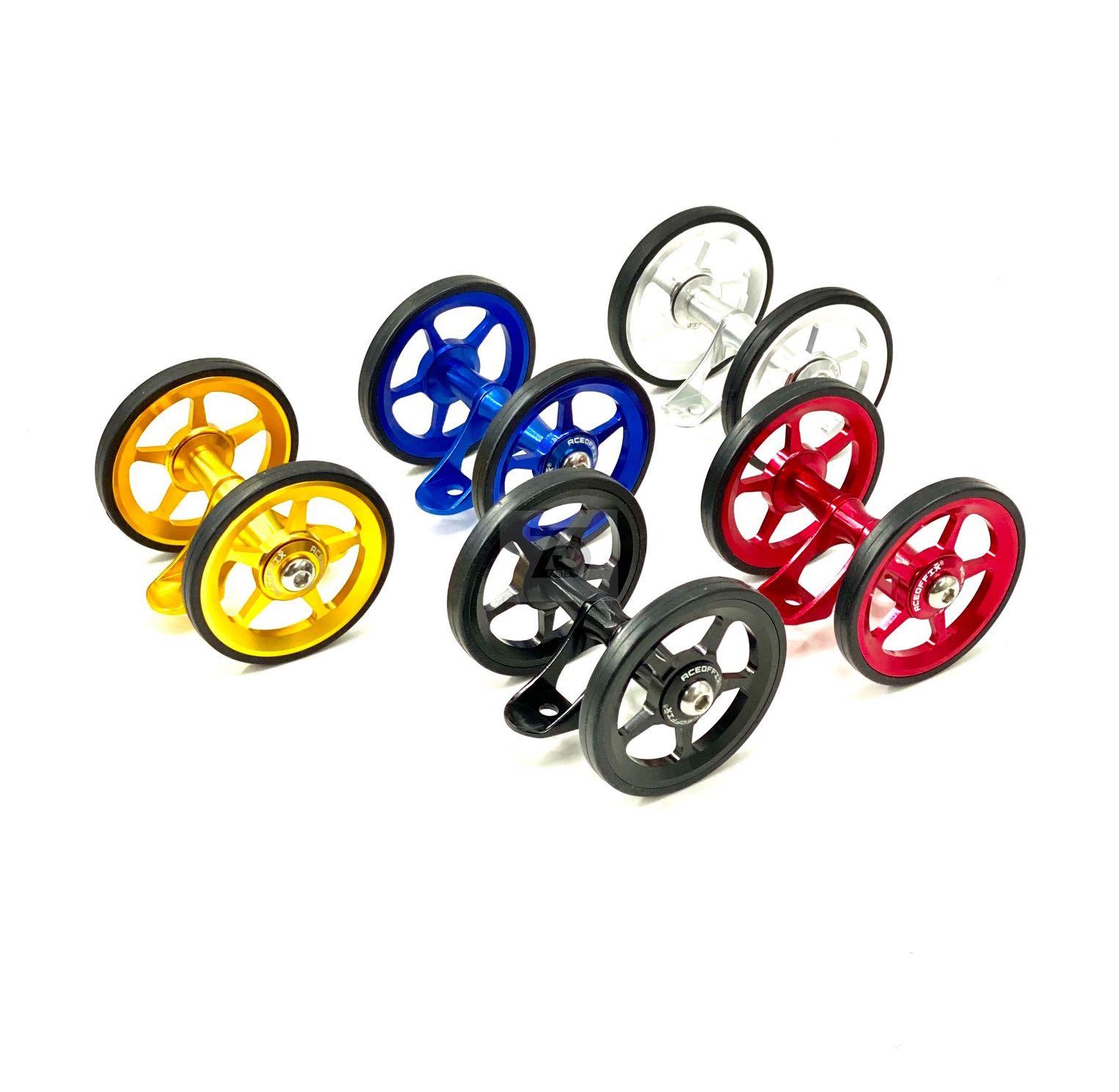 ACE Double Mudguard Fender Disc Style Wheels Rollers for Brompton