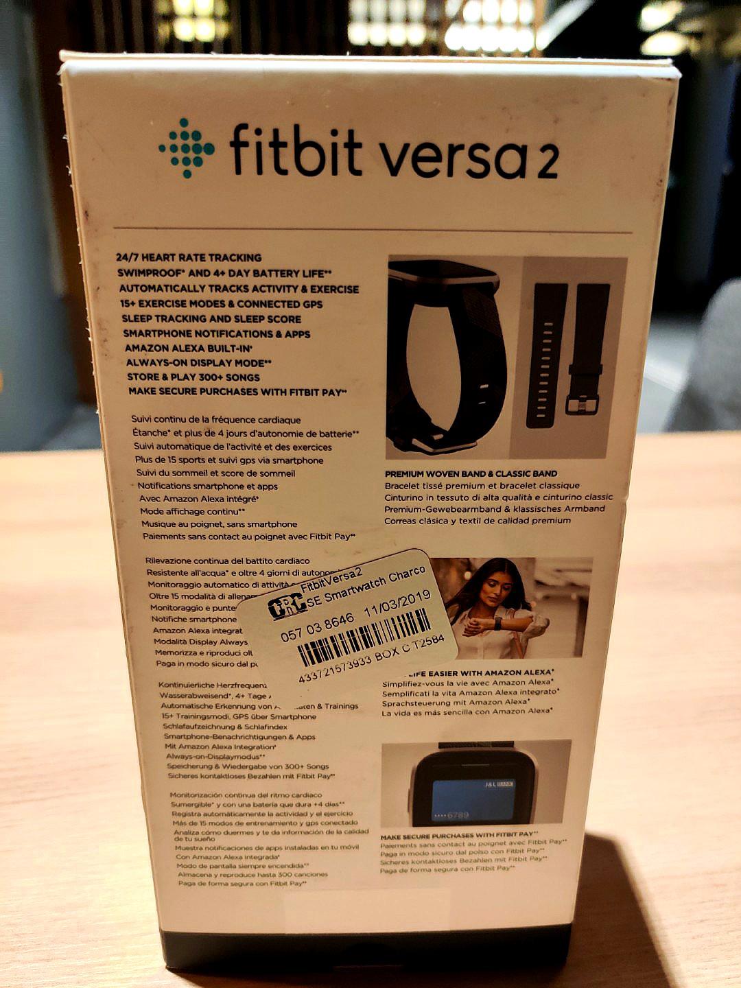 Fitbit Versa 2 Special Edition Smoke Woven Mist Grey Electronics