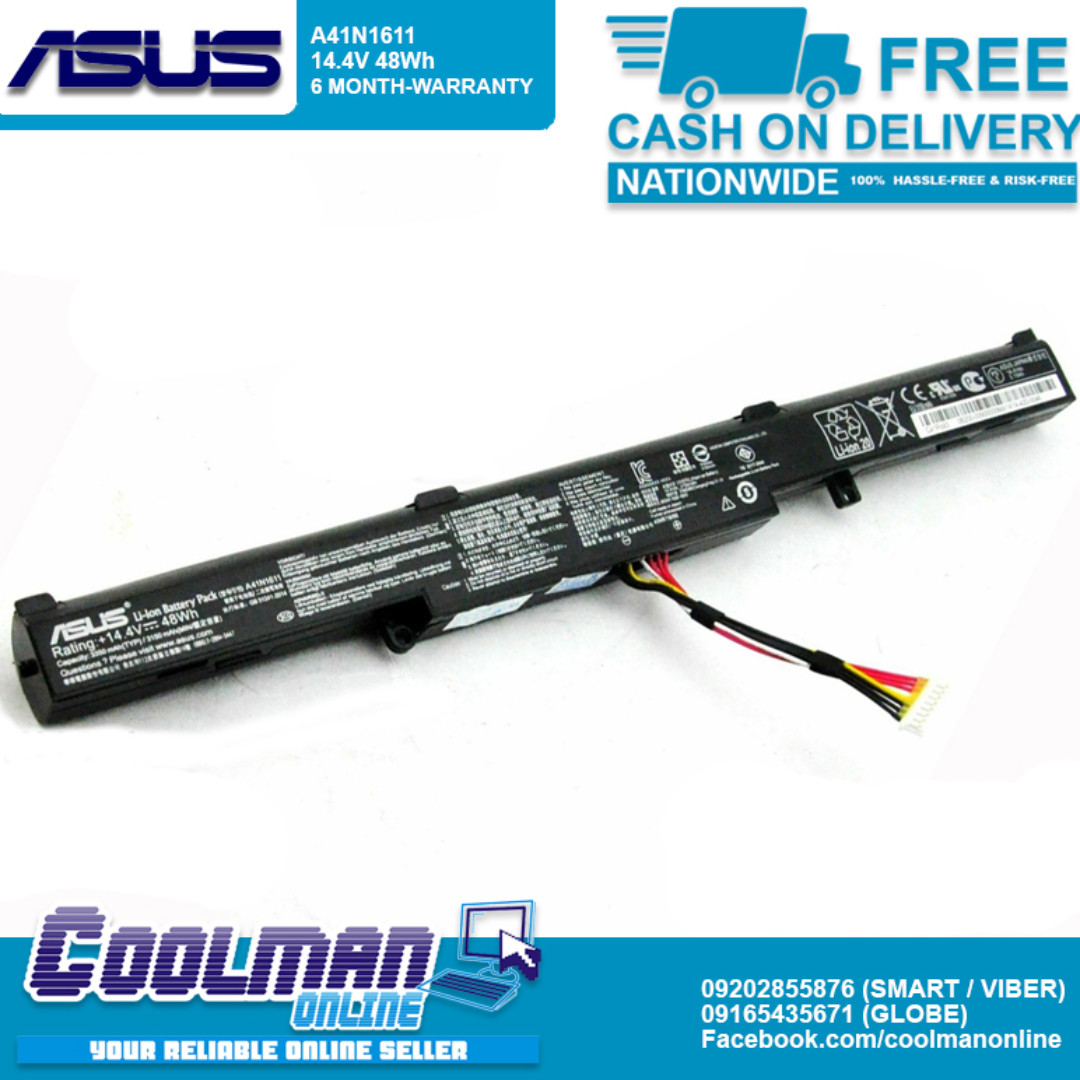 Genuine Original A41N1611 Laptop Battery for Asus ROG Strix GL553