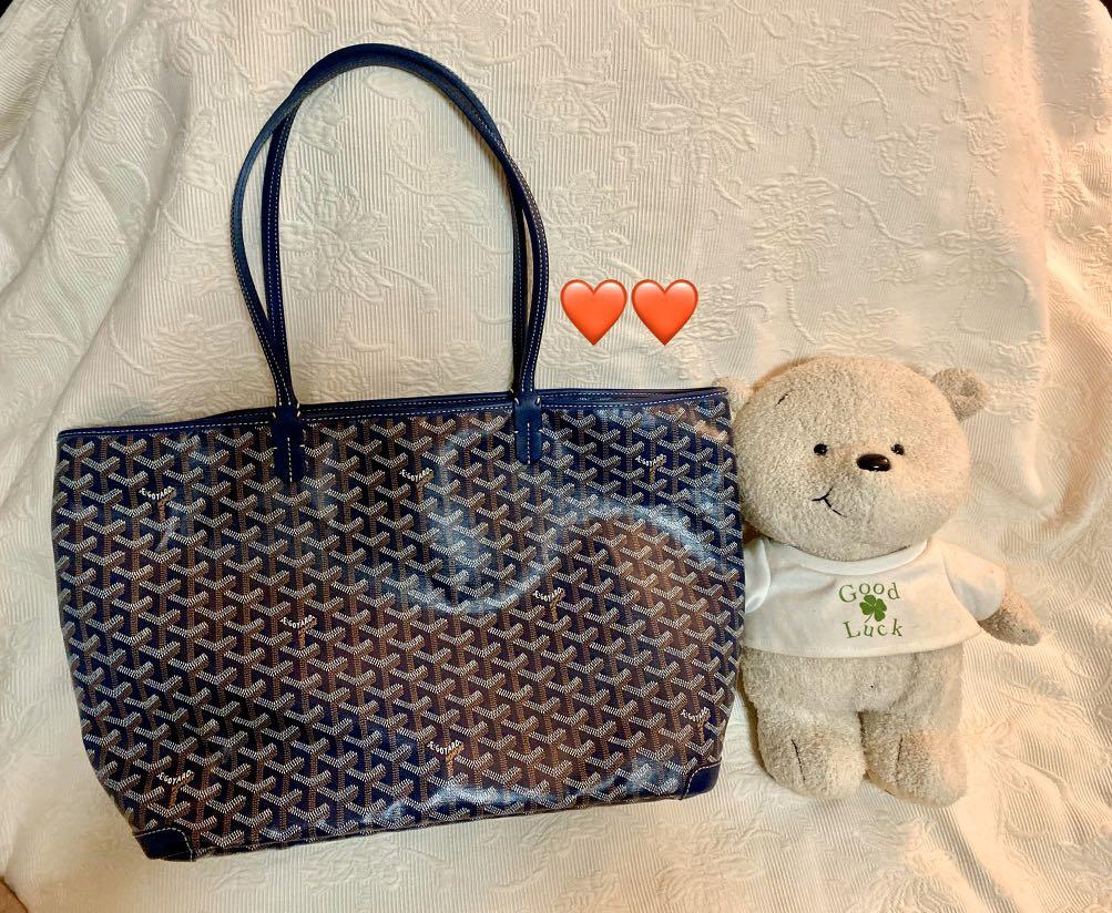 goyard navy tote