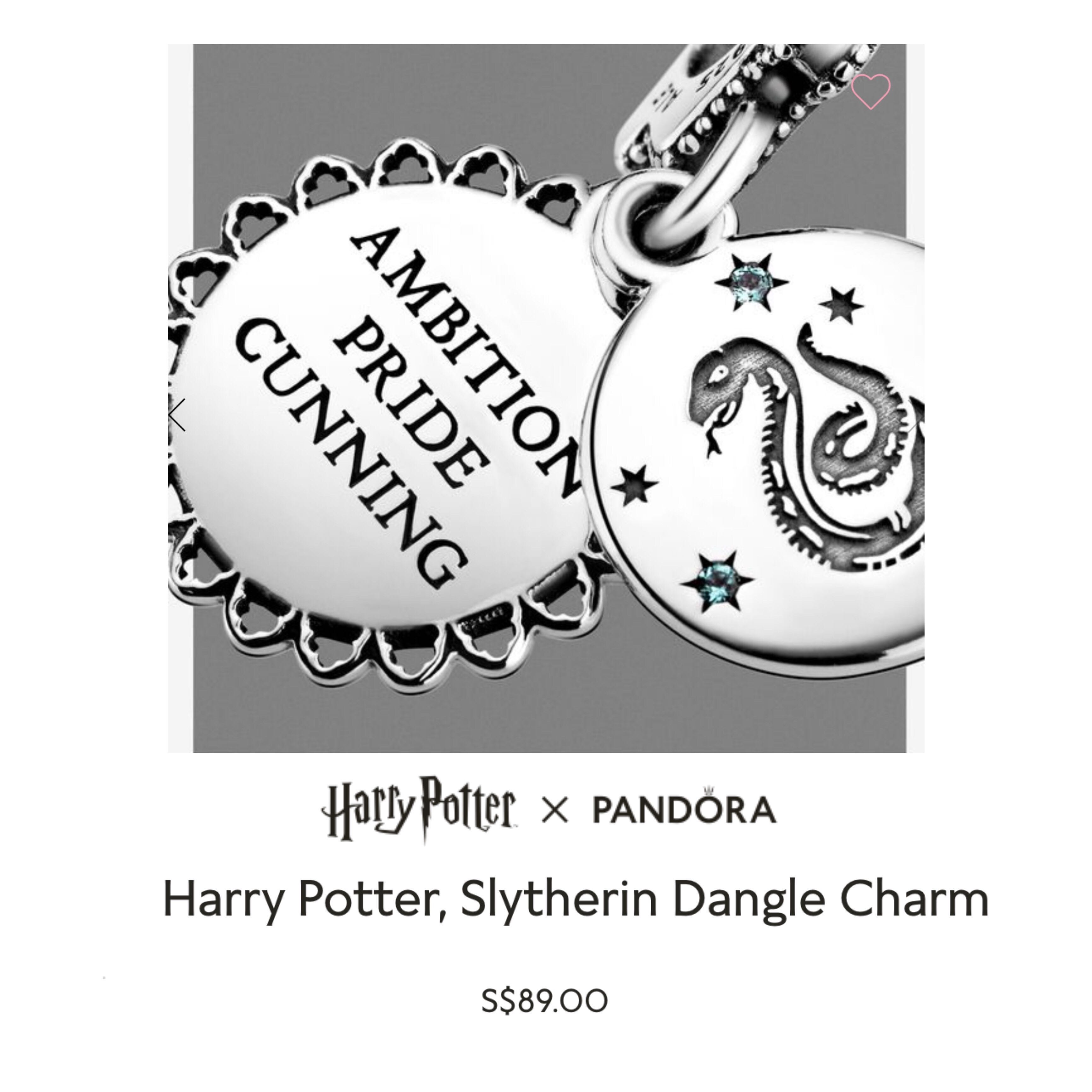 Bnis Pandora Harry Potter Slytherin Dangle Charm Women S Fashion Jewellery Bracelets On Carousell And for you staunch house members, there are gorgeous gryffindor, slytherin, hufflepuff, and ravenclaw charms, too. carousell