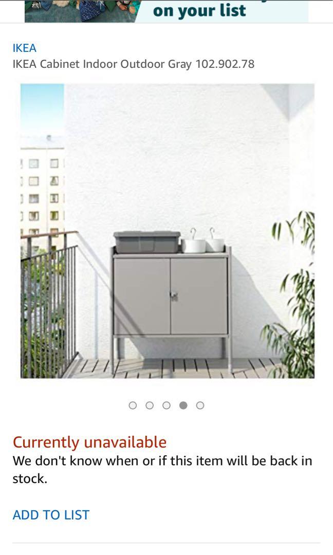 Ikea HINDO outdoor storage, Furniture & Home Living, Furniture, Shelves,