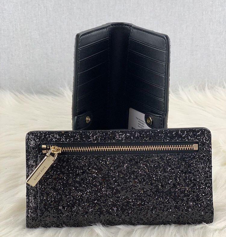 Kate spade odette glitter wallet store
