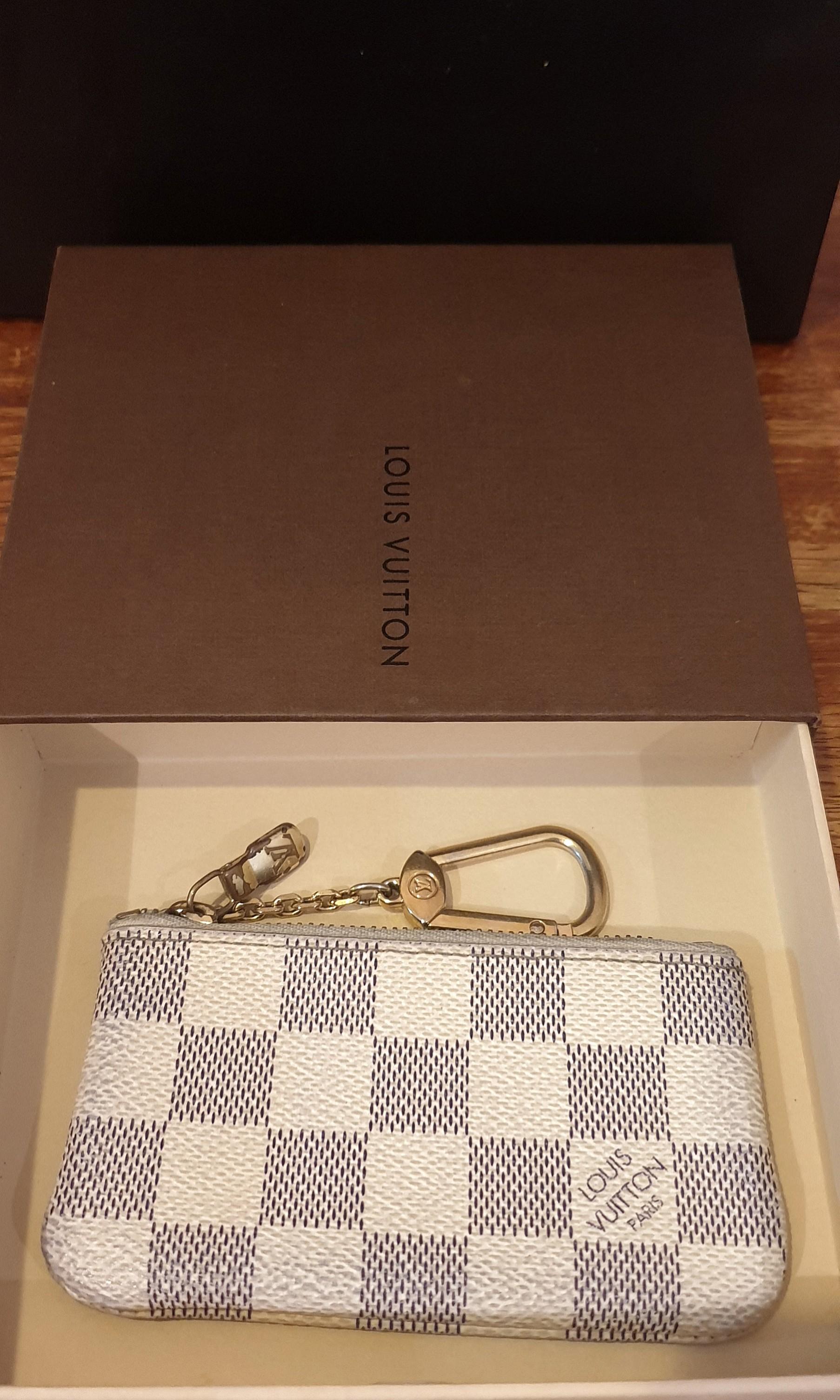 Louis Vuitton Card Holder Key Pouch Damier Azur, Luxury, Bags