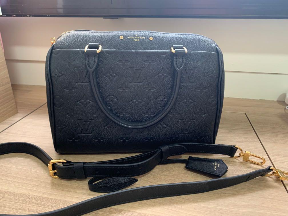 Louis Vuitton Speedy 25 in Empreinte Noir, Luxury, Bags & Wallets