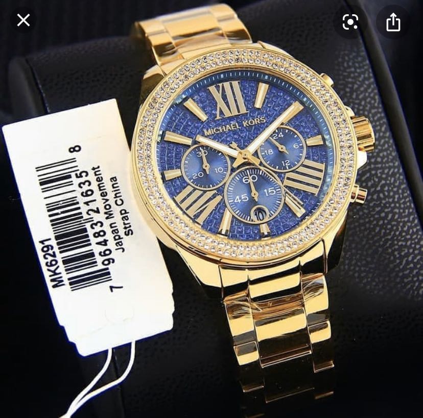 Michael kors wren crystal new arrivals pave chronograph ladies watch
