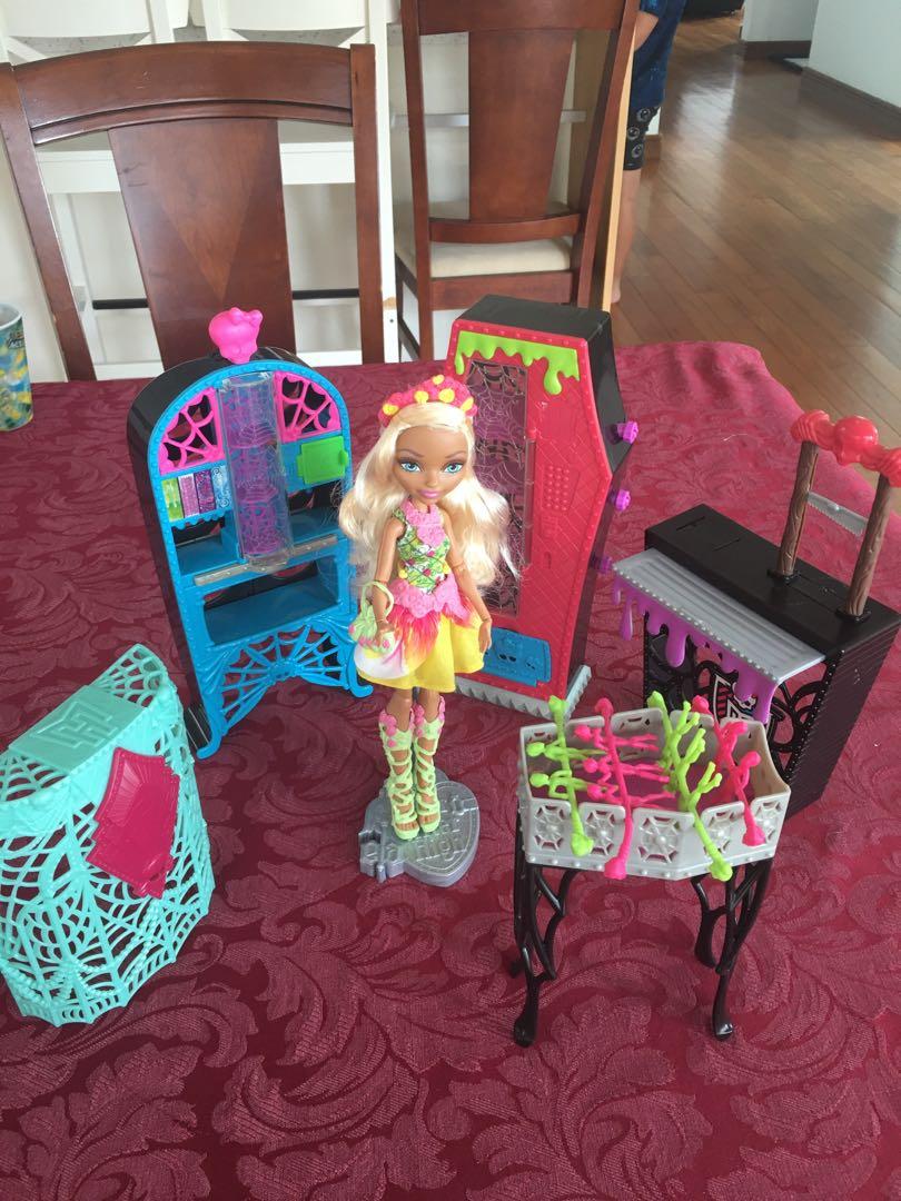 Monster High Doll With Lots Of Furniture Plus Barbie Pool Toys
