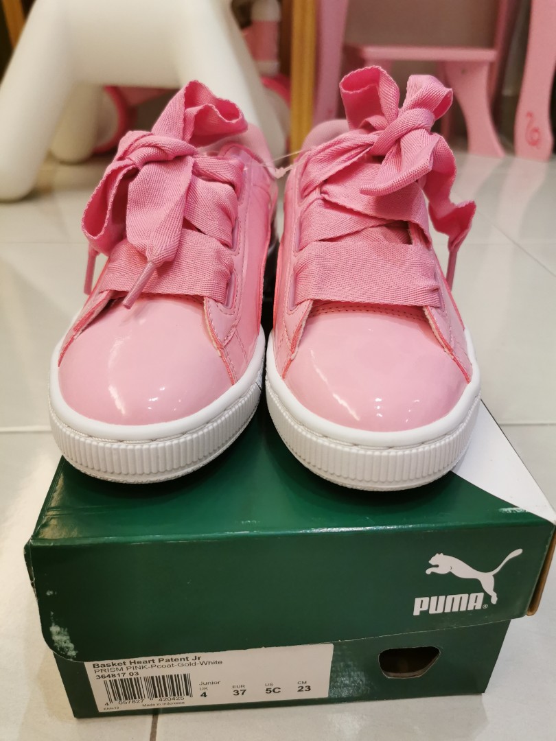 Puma basket heart patent junior hot sale