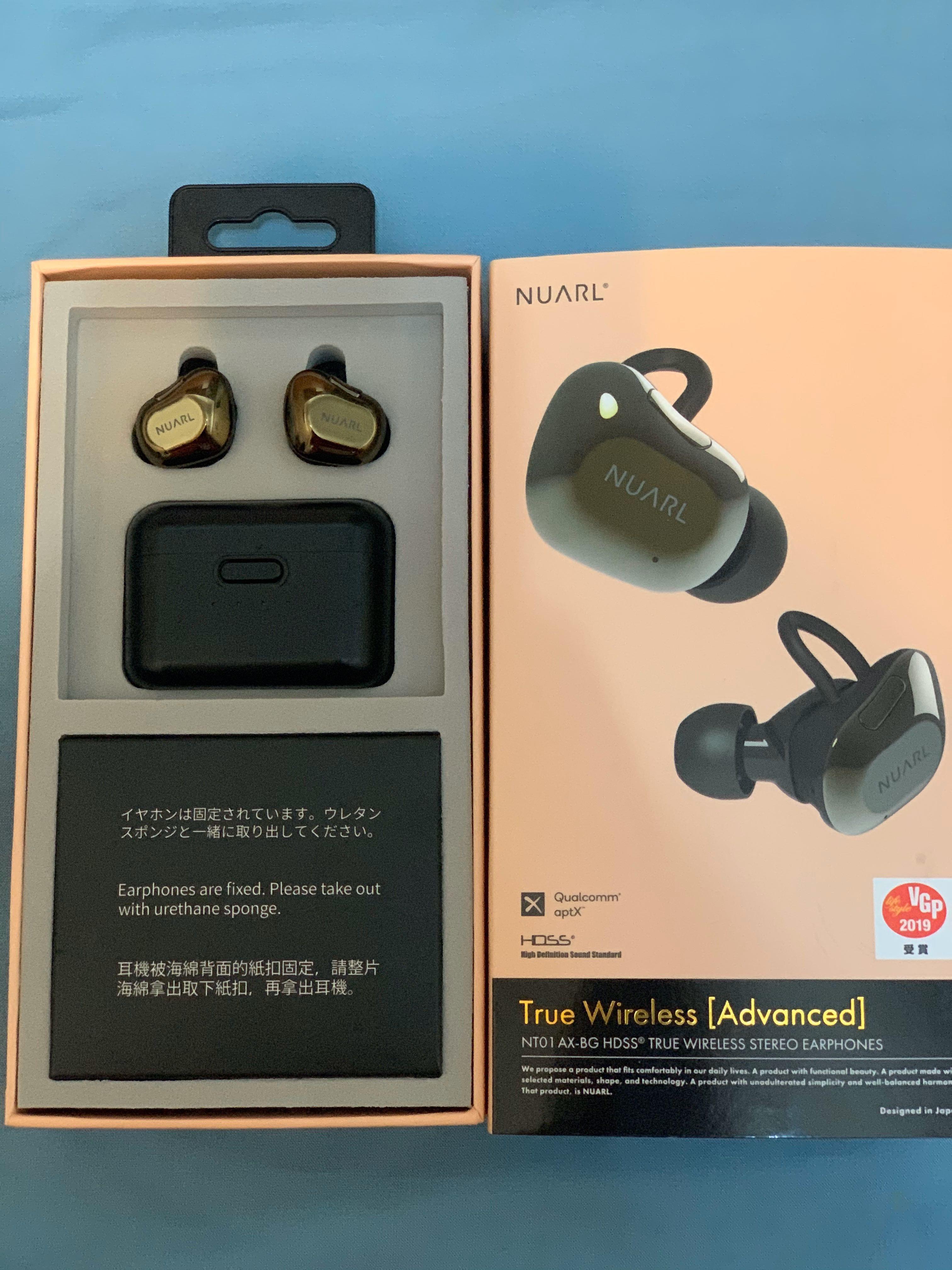 NUARL WIRELESS NT01 AX BG TRUE WIRELESS STEREO EARPHONES Advanced Audio Earphones on Carousell