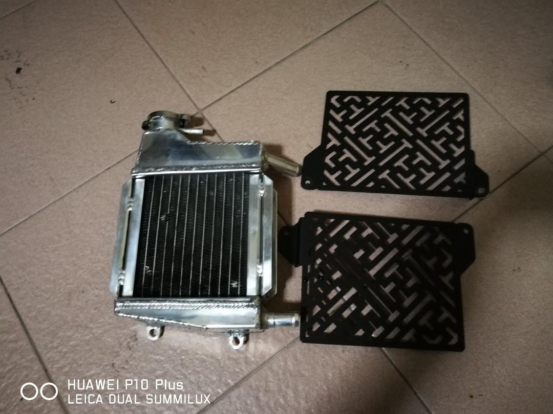 NVX Oversize radiator and radiator cover, Auto Accessories on Carousell