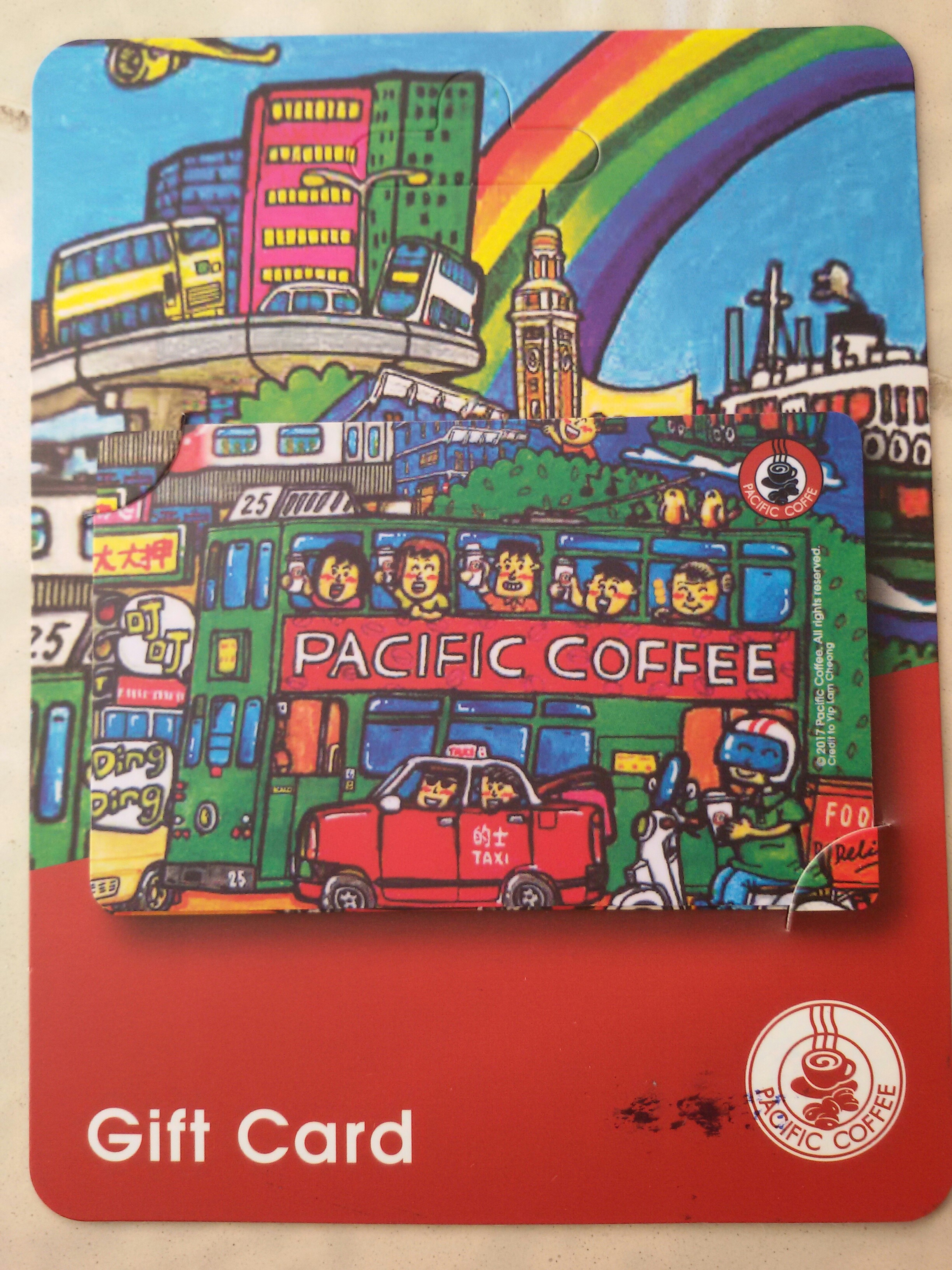 Pacific coffee gift card $100,有3張, 門票＆禮券, 兌換券 ...
