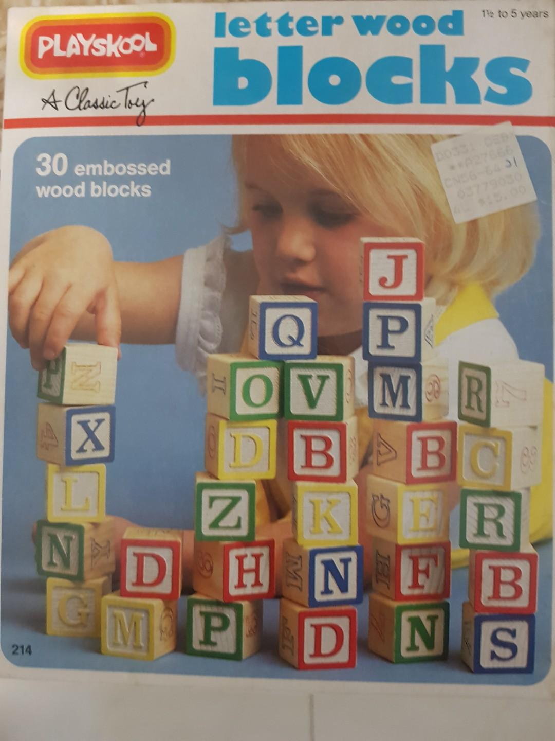 Playskool hot sale alphabet blocks
