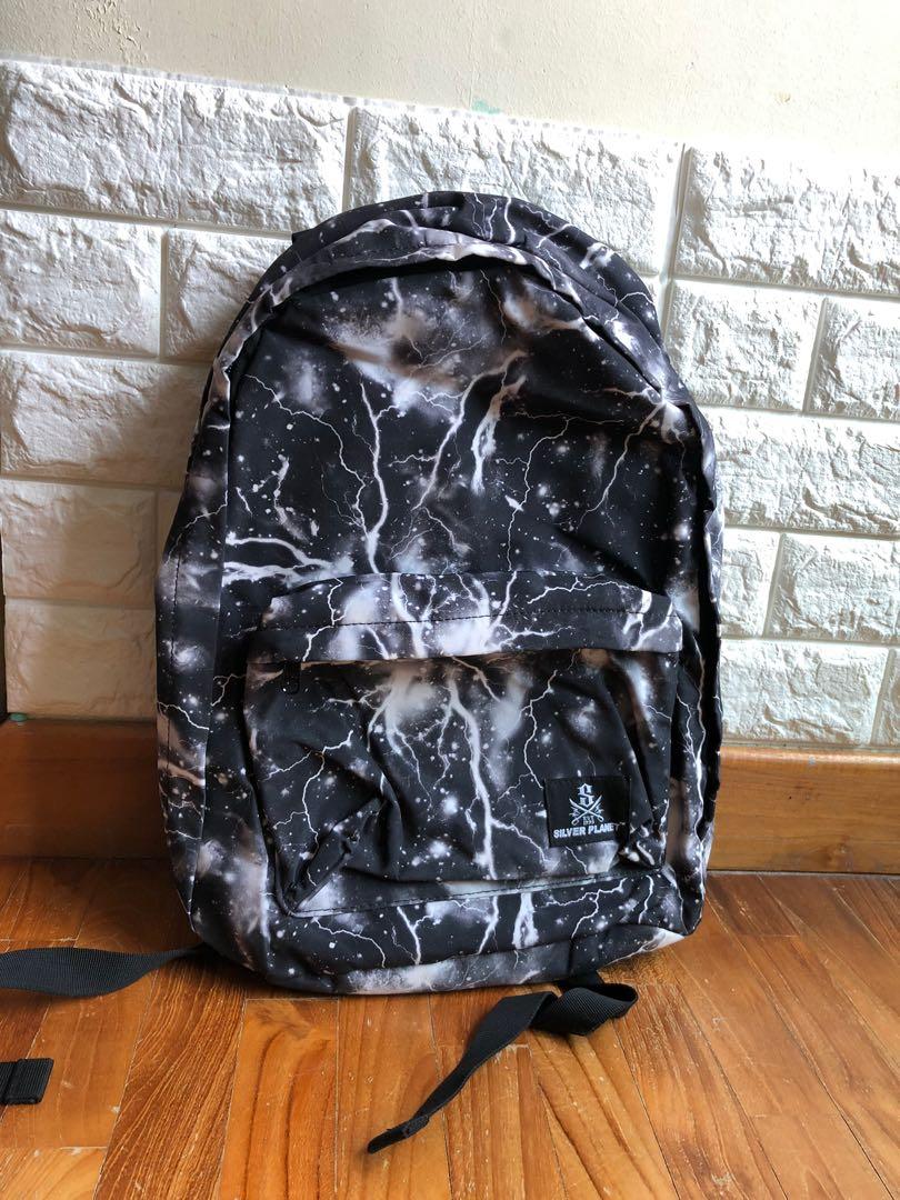 silver planet backpack