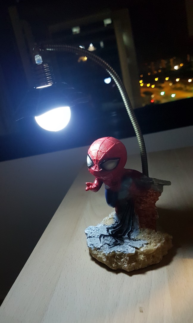 spiderman animated lamp