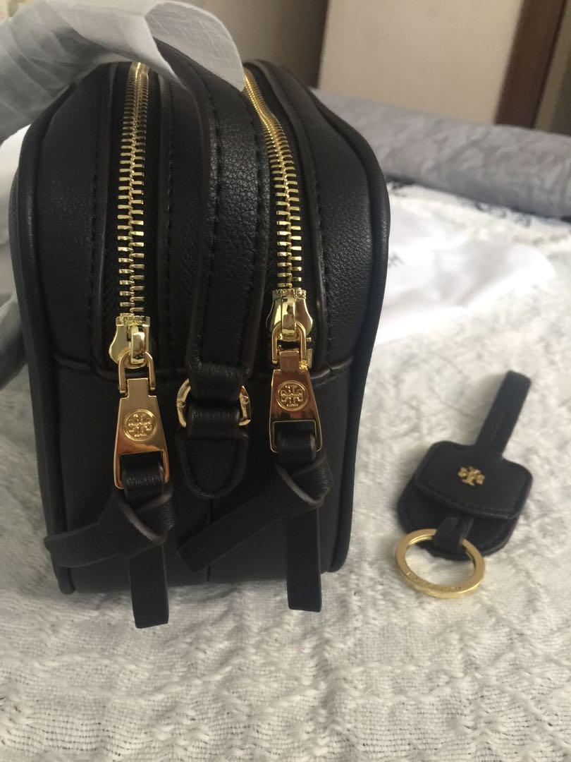 Tory Burch Robinson double zip crossbody, Women's Fashion, Bags