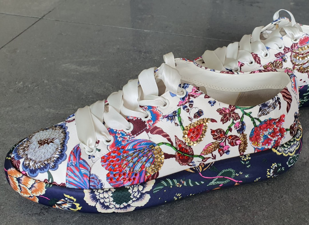 Tory burch kacey embellished sneaker hot sale