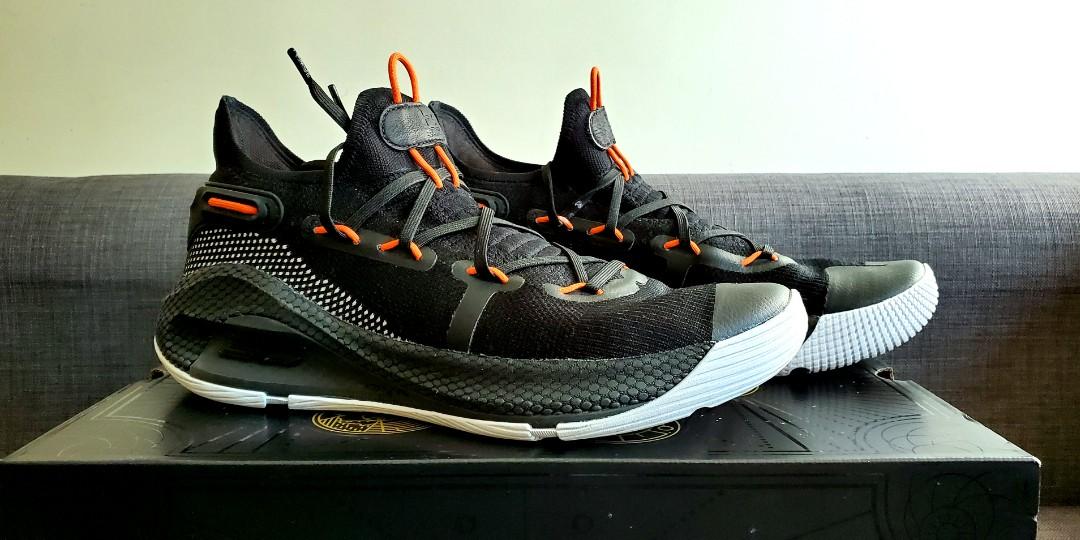 curry 6 black and orange