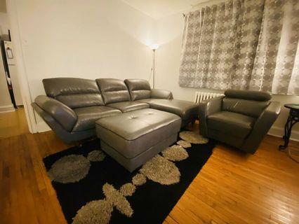 Beautiful Sectional Sofa set (L Shape, Chairs, Leg rest)