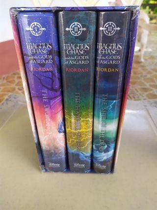 Magnus Chase  Trilogy Box Set by Rick Riordan in like new condition